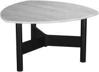 Журнальный столик Мебелик Саут 1Д (черный/дуб дымчатый) - 
