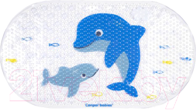 Коврик для купания Canpol Дельфины / 80/001