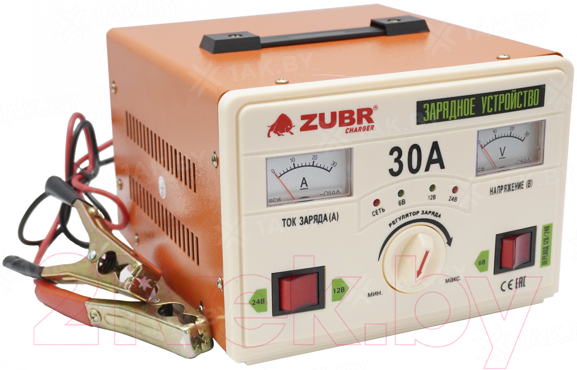 Зарядное устройство для аккумулятора Zubr 6V/12V/24V 0-15A / ZC-LC30B