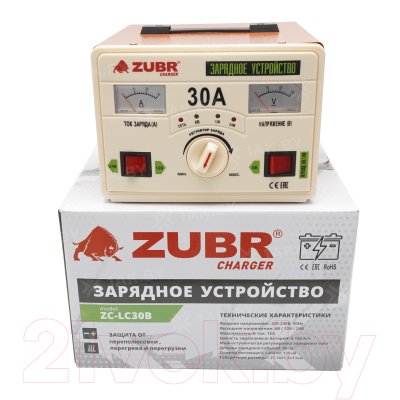 Зарядное устройство для аккумулятора Zubr 6V/12V/24V 0-15A / ZC-LC30B