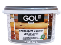 Пропитка для дерева GOL Aqua Защитно-декоративная (2.5кг, венге) - 