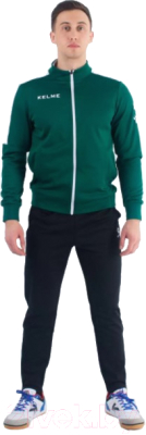 Спортивный костюм Kelme Tracksuit / 3771200-311 (L, зеленый/черный)