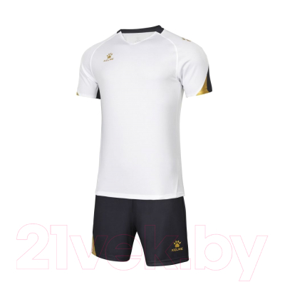 Футбольная форма Kelme Short-Sleeved Football Suit / 8151ZB1004-100 (M, белый)