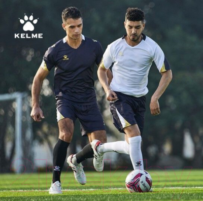 Футбольная форма Kelme Short-Sleeved Football Suit / 8151ZB1004-100 (M, белый)