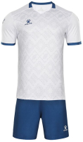 Футбольная форма Kelme Short-Sleeved Football Suit / 8151ZB1006-100 (L, белый) - 