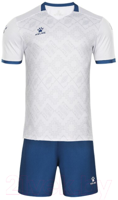 Футбольная форма Kelme Short-Sleeved Football Suit / 8151ZB1006-100 (L, белый)