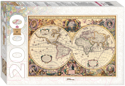 Пазл Step Puzzle Историческая карта мира / 84046 (2000эл)
