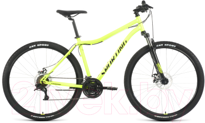 Велосипед Forward Sporting 29 2.2 RBK22FW29953 (ярко-зеленый/черный)