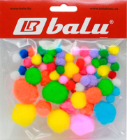 

Набор помпонов декоративных BALU, Пушистые / SY-21
