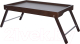Поднос-столик Мебелик Селена (средне-коричневый) - 