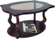 Журнальный столик Мебелик Берже 3С (темно-коричневый) - 