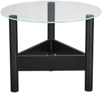 Журнальный столик Мебелик Саут 9С (черный/прозрачный) - 