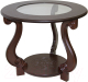 Журнальный столик Мебелик Грация С (темно-коричневый) - 