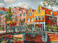 Набор для вышивания БЕЛОСНЕЖКА Амстердам. Мост через канал / 215-14 - 