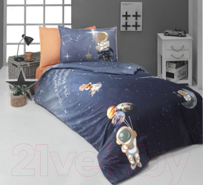 Комплект постельного белья Sarev Поплин 1.5 / N217 Space Star Fancy (V1)