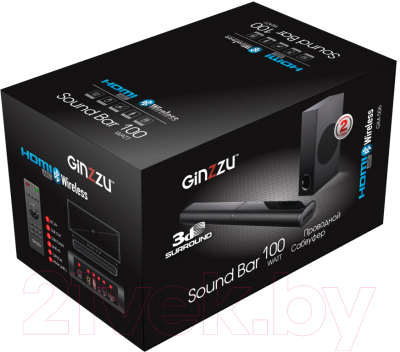 Звуковая панель (саундбар) Ginzzu GM-506
