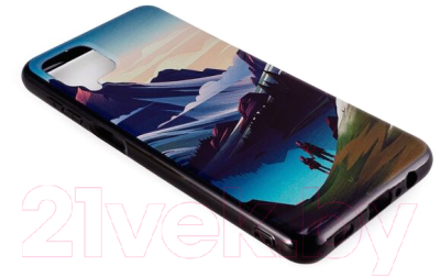 Чехол-накладка Case Print для Galaxy A12 (гора)