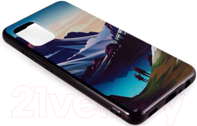 Чехол-накладка Case Print для Galaxy A32 (4G) (гора)