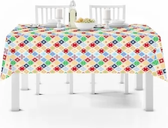 

Комплект столового белья, Мозаика и клетка + 6 салфеток / 7895-2+9567-2