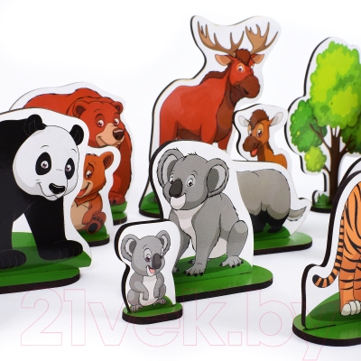Набор фигурок игровых Leader Toys Дикие животные / МТ60120