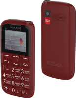 Мобильный телефон Maxvi B7 (винный красный) - 