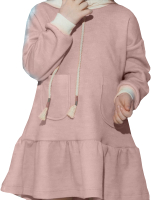 Платье детское Keka С капюшоном / 5861 (розовый, р.110) - 