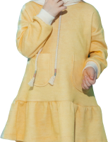 Платье детское Keka С капюшоном / 5861 (желтый, р.110) - 
