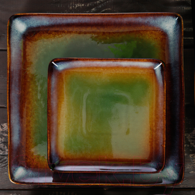 Тарелка столовая обеденная Corone Verde HL497010 / фк0712
