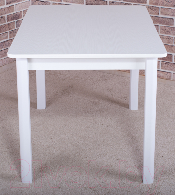 Обеденный стол Домотека Альфа ПР-1 80x120 (белый/04)