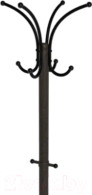 Вешалка для одежды Мебелик Декарт 541 (черный/темно-коричневый)