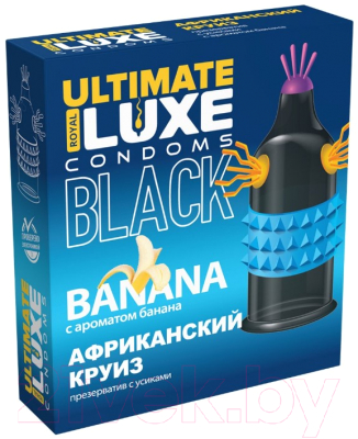 Презервативы LUXE Black Ultimate Африканский Круиз Банан / 4715lux
