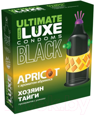 Презервативы LUXE Black Ultimate Хозяин Тайги Абрикос / 4739lux