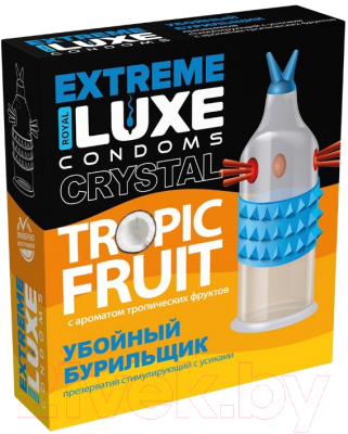 Презервативы LUXE Extreme Убойный Бурильщик Тропические фрукты / 4654lux