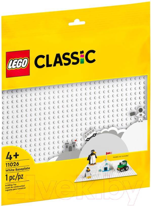 Элемент конструктора Lego Classic Белая базовая пластина 11026