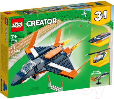 Конструктор Lego Creator Сверхзвуковой самолет 31126