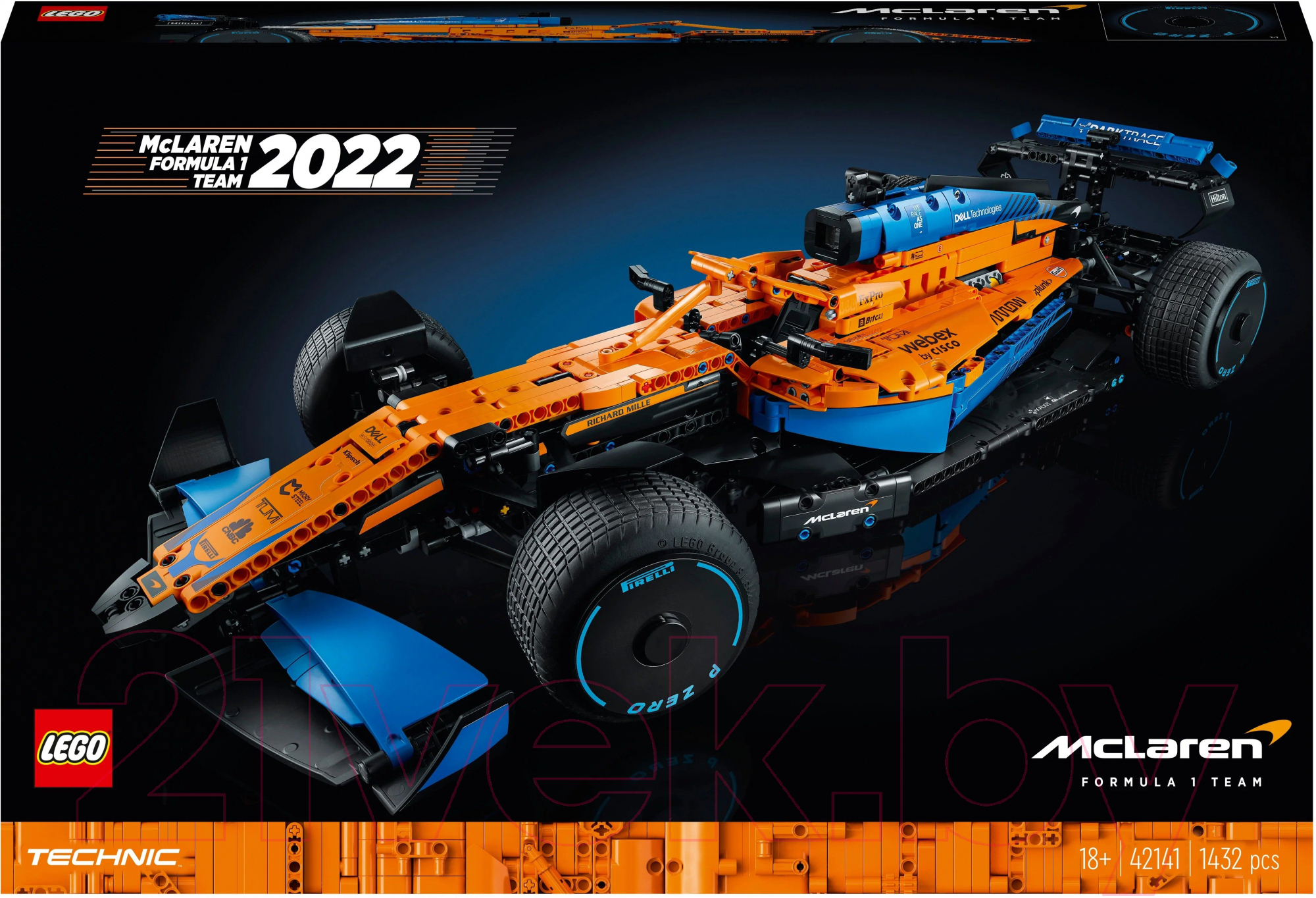 Конструктор Lego Technic Гоночный автомобиль McLaren Formula 1 / 42141