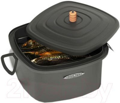 Изображение товара Коптильня ТМФ Нельма Лайт Carbon (антрацит)