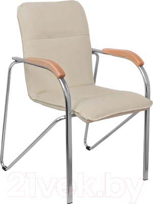Изображение товара Стул офисный Фабрикант Самба Box 4 (искусственная кожа DO №122 кремовый/орех 1031/CH)