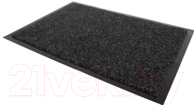 Коврик грязезащитный Kovroff Лофт ребристый 40x60 / 80101 (черный)