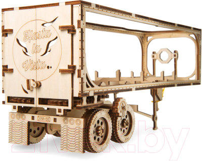 

Сборная модель Ugears, Полуприцеп к тягачу VM-03 / 70057