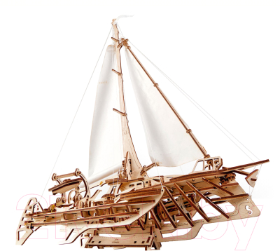 Корабль игрушечный Ugears Тримаран Мерихобус / 70059
