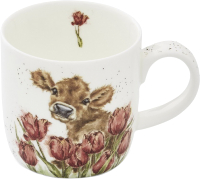 

Кружка Royal Worcester, Wrendale Designs Корова в тюльпанах / MMSR5629-XS