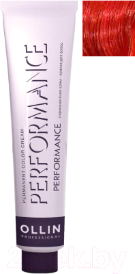 Крем-краска для волос Ollin Professional Performance Permanent Color Cream 0/66 (60мл, красный)