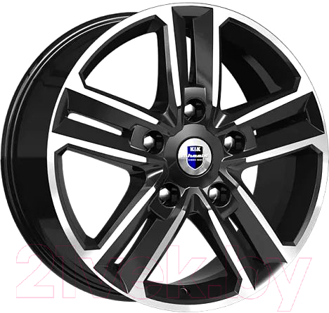 Литой диск K&K Backfire (КС763) 18x8" 5x114.3мм DIA 67.1мм ET 50мм Алмаз черный