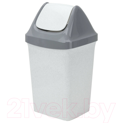 Контейнер для мусора Idea Свинг / М2463 (25л, мраморный)