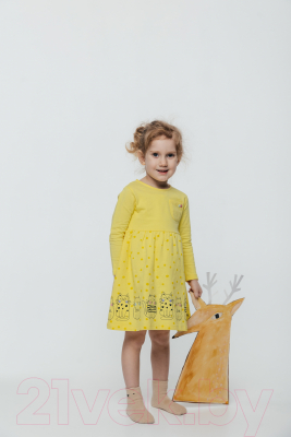 Платье для малышей Keka 5686 (желтый, р.98)