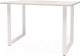 Обеденный стол Millwood Лофт Ницца Л18 100x70 (дуб белый крафт/металл белый) - 