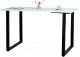 Обеденный стол Millwood Лофт Ницца Л18 120x70 (белый/металл черный) - 