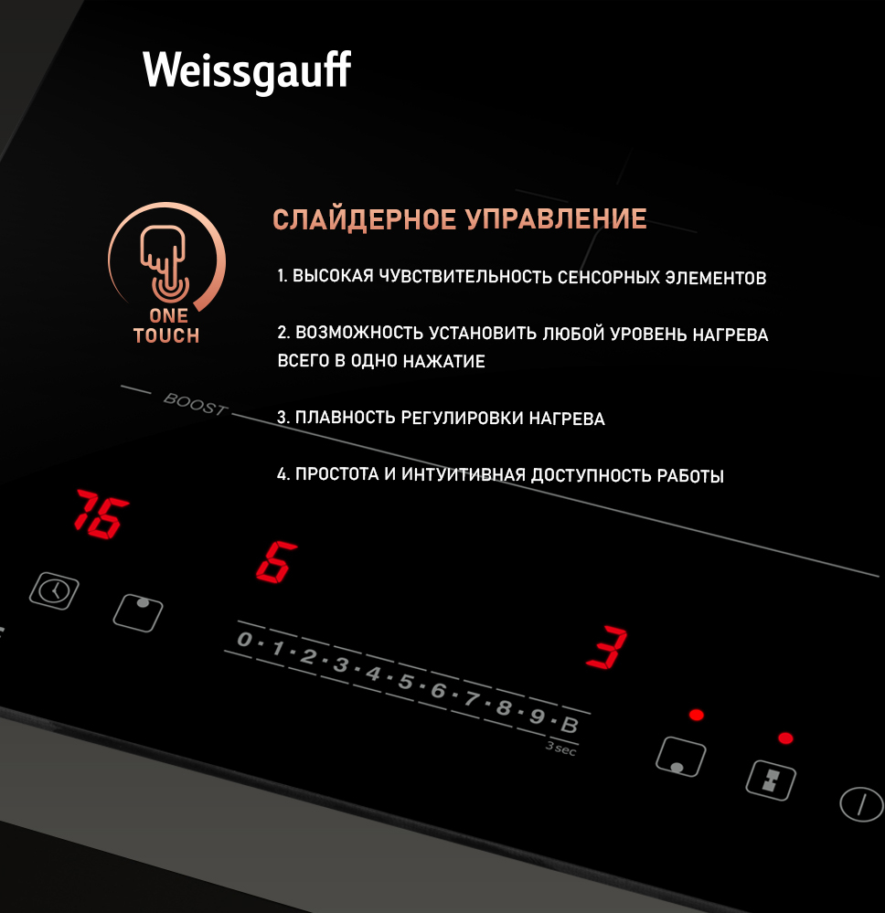 Индукционная варочная панель Weissgauff HI 32 BFZC