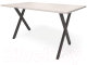 Обеденный стол Millwood Лофт Хьюстон Л18 100x70 (дуб белый крафт/металл черный) - 